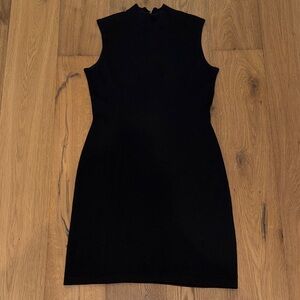 St. John Collection Black Sleeveless Knit Dress